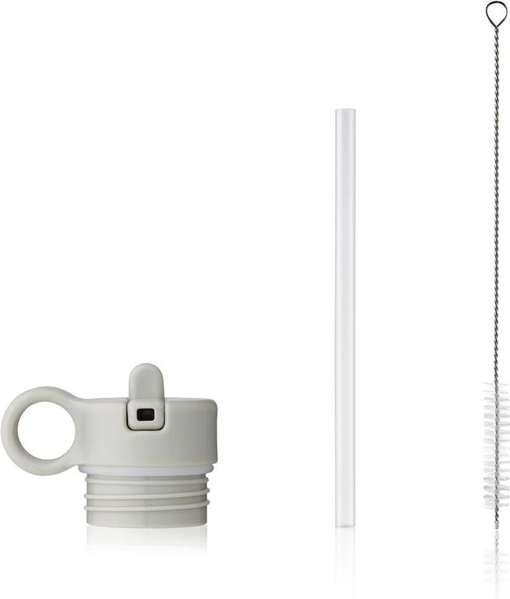 Liewood Thermo Drinkfles 375ml Panda Lichtgrijs 4 Liewood Thermo Drinkfles 375ml Panda Lichtgrijs - Afbeelding 2