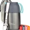 Milu® Thermocontainer Lunchbox 450, 650, 800 Ml | Roestvrijstalen Isolatiehouder Voor Warme Gerechten, Eten, Babyvoeding, Soep, Fruit | Thermobox Voor Baby | Thermodoos (Grijs, 450ml) -Waterfles Voor Buiten 1030x1200