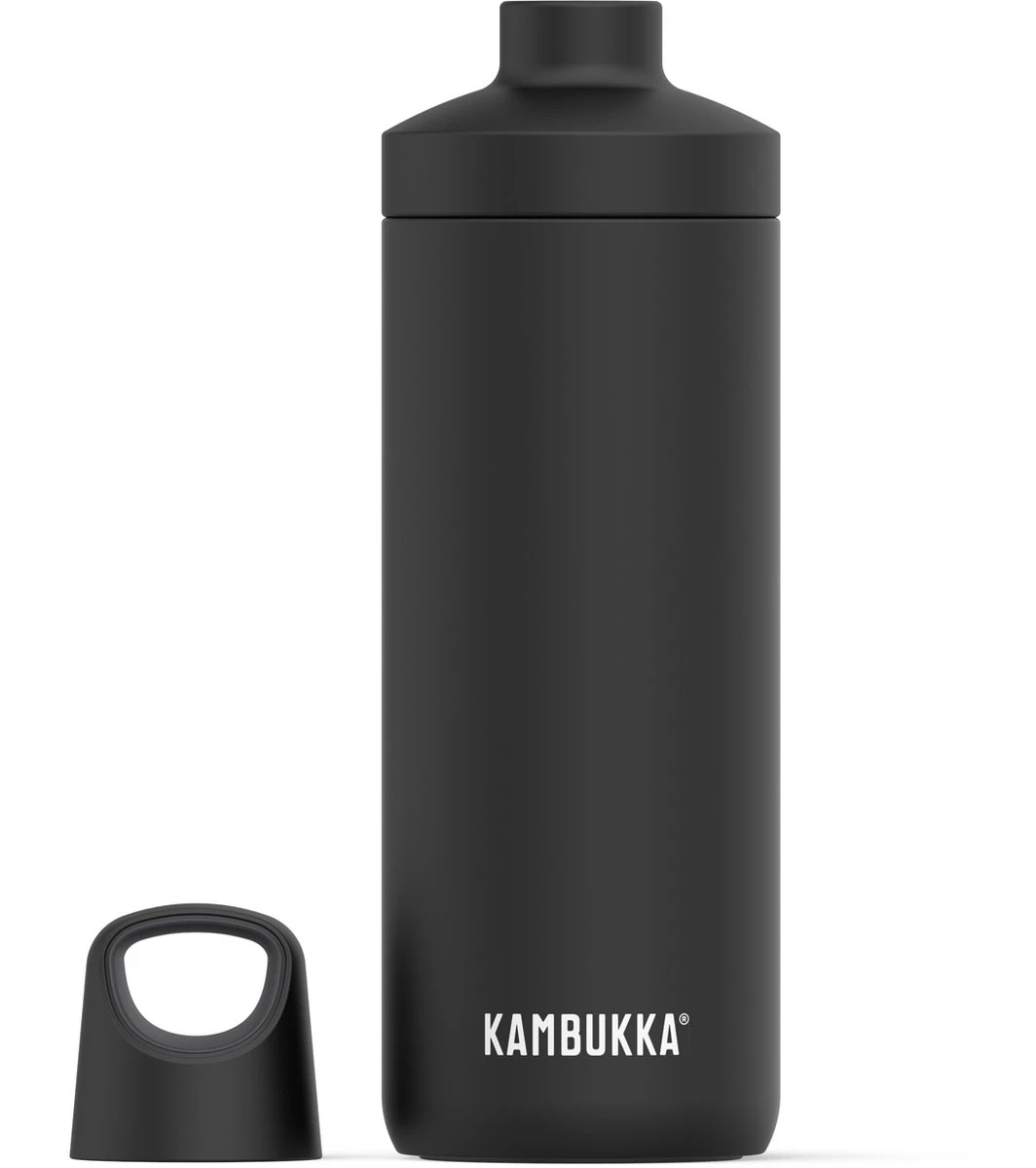 Kambukka Reno Geïsoleerde Drinkfles 500 ML - Matte Black Met Draaidop 5 Kambukka Reno Geïsoleerde Drinkfles 500 ML - Matte Black Met Draaidop - Afbeelding 3