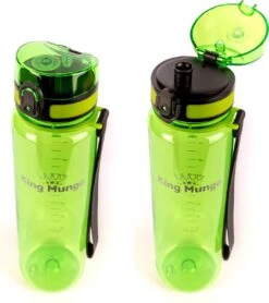 1 Liter Drinkfles - Vaatwasserbestendig - Sport Bidon Drinkbus King Mungo 1000ml Groen -Waterfles Voor Buiten 1065x1200