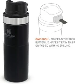 Stanley Trigger-Action Travel Mug 0.47L - Thermosfles - Matt Black -Waterfles Voor Buiten 1075x1200 2