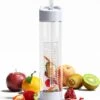 Waterfles Met Rietje - Fruit Filter - Tritan Drinkfles - Volwassenen - Wit - Kerstcadeau 1 Waterfles Met Rietje - Fruit Filter - Tritan Drinkfles - Volwassenen - Wit - Kerstcadeau -Waterfles Voor Buiten 1091x1200