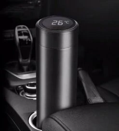 Thermosfles Met Temperatuur LED Display 500ml Touch Display Roestvrij Staal -Waterfles Voor Buiten 1096x1200