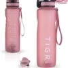 TIGR The Athlete - Drinkfles - Waterfles Met Fruit Filter - 1000ml - Rosé Goud - Met Mengbal Voor Shakes 1 TIGR The Athlete - Drinkfles - Waterfles Met Fruit Filter - 1000ml - Rosé Goud - Met Mengbal Voor Shakes -Waterfles Voor Buiten 1100x1200