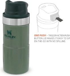 Stanley Trigger-Action Travel Mug 0.35L - Thermosfles - Hammertone Green -Waterfles Voor Buiten 1106x1200 7