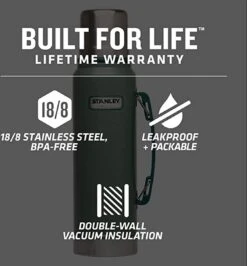 Stanley Trigger-Action Travel Mug 0.47L - Thermosfles - Matt Black -Waterfles Voor Buiten 1113x1200 8