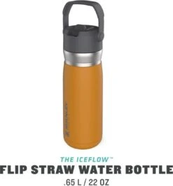 Stanley The IceFlow™ Flip Straw Water Bottle 0,65L - Thermosfles - Saffron 24 Stanley The IceFlow™ Flip Straw Water Bottle 0,65L - Thermosfles - Saffron -Waterfles Voor Buiten 1114x1200 11