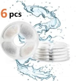 Drinkfontein Filters 6 Stuks - Navulling Kattenfontein - Water Filter - Drinkfilters - Filter Waterreservoir - Waterfilter Drinkfontein -Waterfles Voor Buiten 1124x1200 4