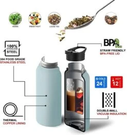 Thermo Master - Thermosfles & Drinkfles - Waterfles - 0,5 Liter - Midnight Black - 3 Doppen 11 Thermo Master - Thermosfles & Drinkfles - Waterfles - 0,5 Liter - Midnight Black - 3 Doppen -Waterfles Voor Buiten 1125x1200 3