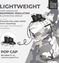 THE GYM KEG 2.2L Gym Waterfles Met Tas En Handvat Herbruikbare Sport Waterfles Fitness Workout Yoga Ecologische BPA-vrij -Waterfles Voor Buiten 1129x1200