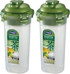 Lock&Lock Theebeker To Go Met Filter - Smoothie Beker Met Deksel - 690 Ml - Set Van 2 Stuks