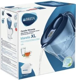 BRITA - Waterfilterkan Marella XL - Blauw - 3,5L -Waterfles Voor Buiten 1149x1200