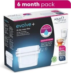 Aqua Optima Evolve+ Single Life - Wit - 6x 100 Liter -Waterfles Voor Buiten 1165x1200 2