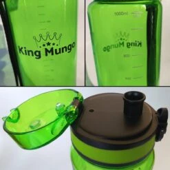 1 Liter Drinkfles - Vaatwasserbestendig - Sport Bidon Drinkbus King Mungo 1000ml Groen -Waterfles Voor Buiten 1198x1200 7