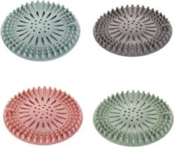 WiseGoods - Haarstopper - Haarvanger - Douche Zeef - Douche Filter - Haarfilter - Douche Afvoer - Siliconen - Blauw -Waterfles Voor Buiten 1200x1009 2