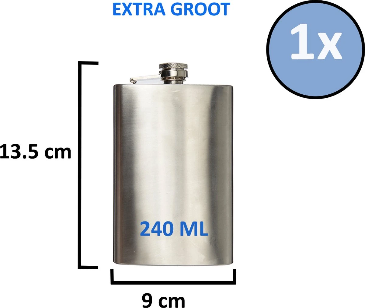 Lupine Heupfles - Platvink - Veldfles - 240 ML - Groot 4 Lupine Heupfles - Platvink - Veldfles - 240 ML - Groot - Afbeelding 2