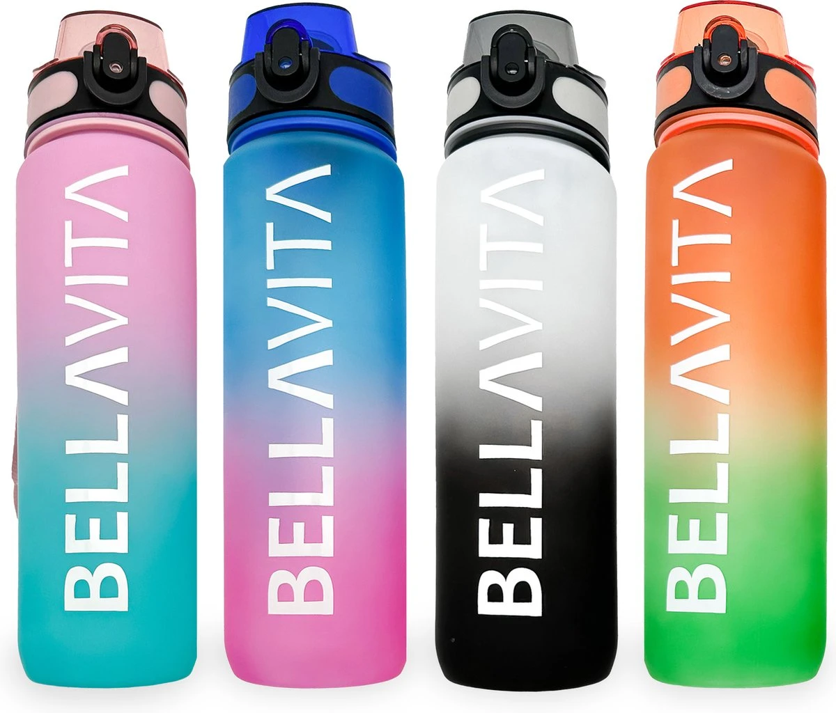 BELLAVITA Drinkfles - Wit / Zwart - Waterfles - Drinkfles Volwassenen - Drinkfles Kinderen - Drinkfles 1 Liter - Fles - 1 Liter - 1000ml - Tritan - Fruitfilter- BPA-vrij - 100% Lekvrij 10 BELLAVITA Drinkfles - Wit / Zwart - Waterfles - Drinkfles Volwassenen - Drinkfles Kinderen - Drinkfles 1 Liter - Fles - 1 Liter - 1000ml - Tritan - Fruitfilter- BPA-vrij - 100% Lekvrij - Afbeelding 8