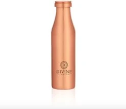 DIVINE COPPER - Koperen Drinkfles - Koperen Waterfles - Handgemaakt - Handmade Copper Bottle - 950ml