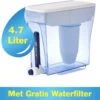 ZeroWater - 4,7 Liter Water Filter Kan - Met Gratis Waterfilter & TDS Meter - Kraantje 1 ZeroWater - 4,7 Liter Water Filter Kan - Met Gratis Waterfilter & TDS Meter - Kraantje -Waterfles Voor Buiten 1200x1048 2