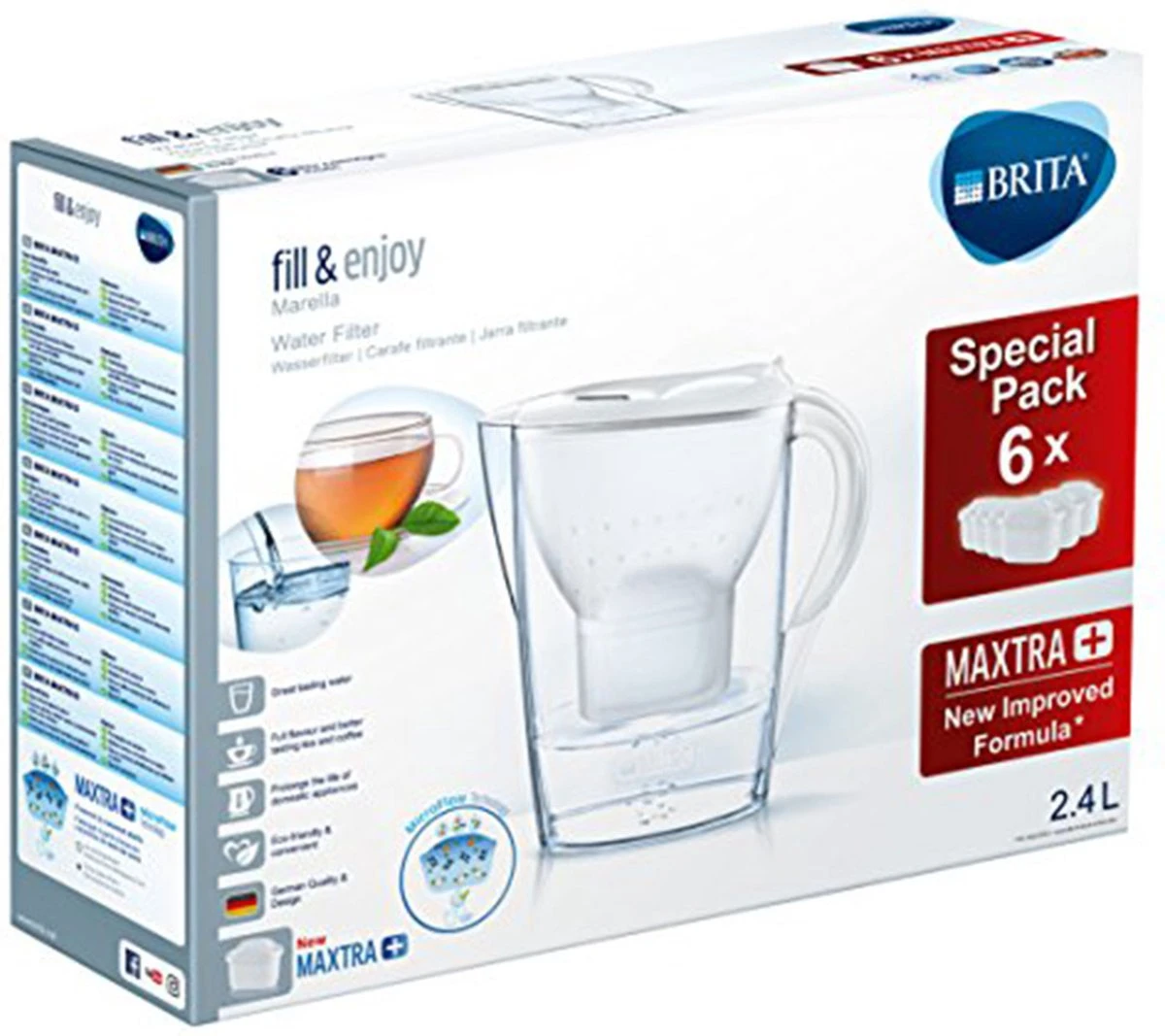 BRITA - Waterfilterkan Marella Cool - Wit - 2,4L 17 BRITA - Waterfilterkan Marella Cool - Wit - 2,4L - Afbeelding 15