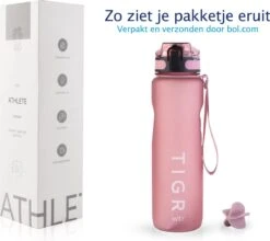 TIGR The Athlete - Drinkfles - Waterfles Met Fruit Filter - 1000ml - Rosé Goud - Met Mengbal Voor Shakes 15 TIGR The Athlete - Drinkfles - Waterfles Met Fruit Filter - 1000ml - Rosé Goud - Met Mengbal Voor Shakes -Waterfles Voor Buiten 1200x1068 1