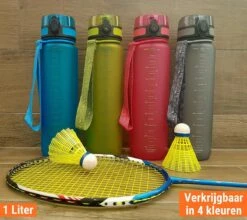 Drinkfles 1 Liter - Sport Drinkbus 1000 Ml Bidon Grijs 1L - King Mungo KMDF010 -Waterfles Voor Buiten 1200x1070 1