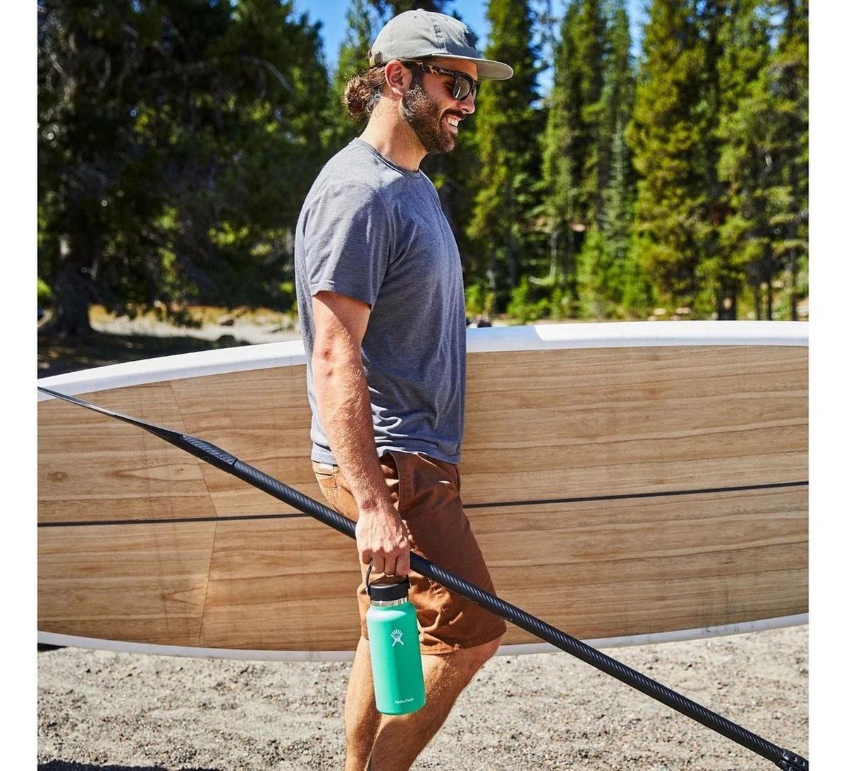 Hydro Flask Wide Mouth Flex Cap Drinkfles (946 Ml) - Olive 5 Hydro Flask Wide Mouth Flex Cap Drinkfles (946 Ml) - Olive - Afbeelding 3