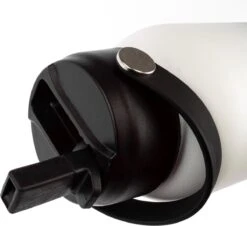 Aevona Waterfles Met Rietje - Thermosfles - Incl 2 Doppen - RVS - 1 Liter -Waterfles Voor Buiten 1200x1100 1