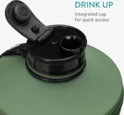 Navaris Waterfles Van Lichte Kunststof - Drinkfles 2L - Extra Grote Fles Met Drinkdop - Ideaal Voor Sport, Fitness, Yoga En Kamperen -Waterfles Voor Buiten 1200x1118 1