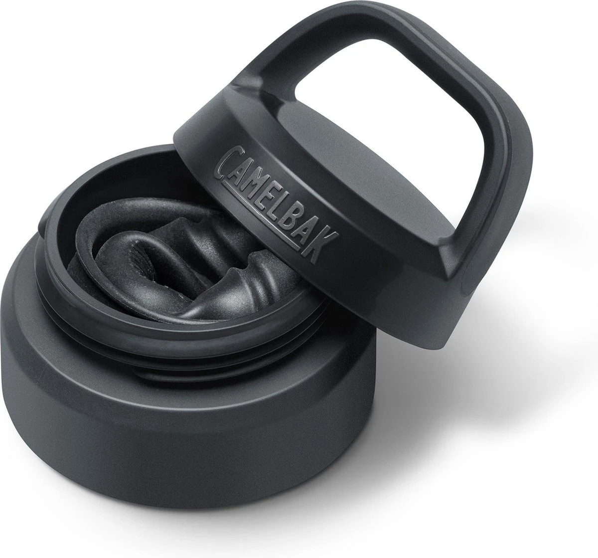 CamelBak Multibev Vacuum SS - Waterfles Met Afneembare Koffie / Theebeker - 650 Ml + 500 Ml - Zwart / Zwart (Black/Black) 7 CamelBak Multibev Vacuum SS - Waterfles Met Afneembare Koffie / Theebeker - 650 Ml + 500 Ml - Zwart / Zwart (Black/Black) - Afbeelding 5