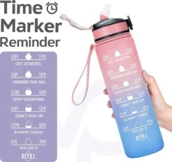 Merkloos Vision Licht Roze-Blauwe Waterfles Met Tijdmarkeringen | 1 Liter | Sport Waterfles | Drinkfles Met Rietje | Lekvrije Sportfles | Tritan Waterfles | BPA Vrij | Voor Sport, Fietsen, Kamperen, School, Sportschool | Tijdmarkering 9 Merkloos Vision Licht Roze-Blauwe Waterfles Met Tijdmarkeringen | 1 Liter | Sport Waterfles | Drinkfles Met Rietje | Lekvrije Sportfles | Tritan Waterfles | BPA Vrij | Voor Sport, Fietsen, Kamperen, School, Sportschool | Tijdmarkering -Waterfles Voor Buiten 1200x1128 1