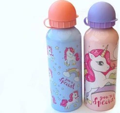 Drinkfles 2 Stuks Unicorn | Drinkflessen Eenhoorn Aluminium Kinderen | 500ml DB02 -Waterfles Voor Buiten 1200x1130
