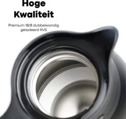 Vatten® Premium RVS Thermoskan - Donkergroen - 1.5 Liter - Met Drukknop - Isoleerkan -Waterfles Voor Buiten 1200x1133 2