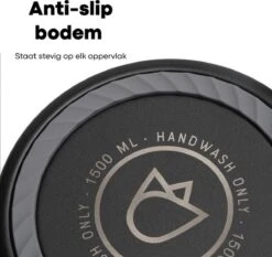 Vatten® Premium RVS Thermoskan - Donkergroen - 1.5 Liter - Met Drukknop - Isoleerkan -Waterfles Voor Buiten 1200x1134 2