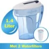 ZeroWater 1.4 Liter Waterfilter Kan - COMBI DEAL Met 2 Water Filters -Waterfles Voor Buiten 1200x1141