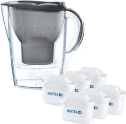 BRITA - Waterfilterkan Marella Cool - Grafiet - 2,4L + 6 MAXTRA+ Waterfilterpatronen -Waterfles Voor Buiten 1200x1181 4