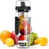 Merkloos Waterfles - Drinkfles - Waterfles Met Fruit Infuser – Zwart - 900ML 2 Merkloos Waterfles - Drinkfles - Waterfles Met Fruit Infuser – Zwart - 900ML -Waterfles Voor Buiten 1200x1188 1