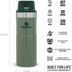 Stanley Trigger-Action Travel Mug 0.47L - Thermosfles - Hammertone Green -Waterfles Voor Buiten 1200x1197 9