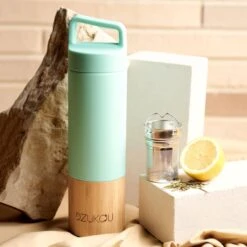 Dzukou Saint Elias - Bamboe Thermosfles – Theefles Met Filter - Theebeker To Go Met Theefilter / Infuser – RVS Drinkfles - Luchtdicht En Lekvrij – 530 Ml -Waterfles Voor Buiten 1200x1200 1106