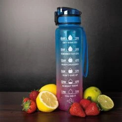 Nimma® Motivatie Waterfles - 1 Liter Drinkfles - Met Tijdmarkeringen En Fruitfilter - Blauw Roze 13 Nimma® Motivatie Waterfles - 1 Liter Drinkfles - Met Tijdmarkeringen En Fruitfilter - Blauw Roze -Waterfles Voor Buiten 1200x1200 117
