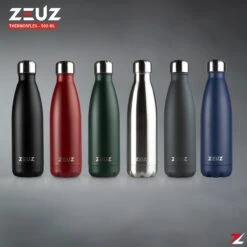 ZEUZ® Premium RVS Thermosfles & Drinkfles – Waterfles Met Rietje - BPA Vrij – 500 Ml - Donkerblauw -Waterfles Voor Buiten 1200x1200 1196