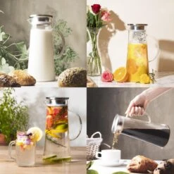 MÊZON® Schenkkan - Glazen Waterkan - Waterkaraf Voor Fruitwater - Multifunctionele Decanteer Karaf - Kan Met Deksel - 1.5L Capaciteit 15 MÊZON® Schenkkan - Glazen Waterkan - Waterkaraf Voor Fruitwater - Multifunctionele Decanteer Karaf - Kan Met Deksel - 1.5L Capaciteit -Waterfles Voor Buiten 1200x1200 1399