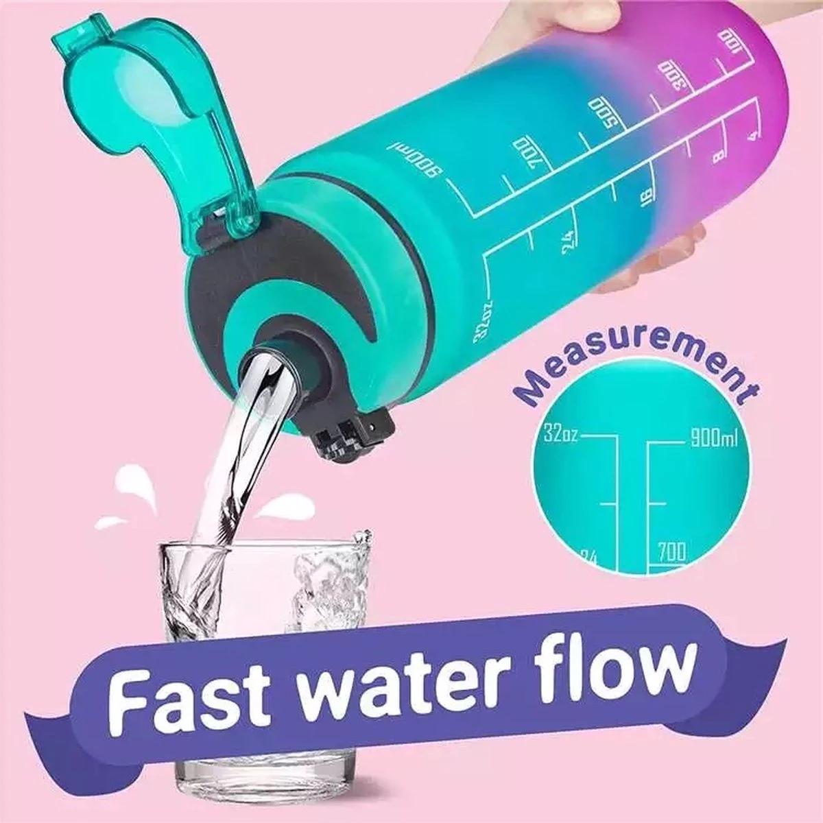 Splash®- Luxe Drinkfles - Motivatie Waterfles - Water Bottle - Waterfles 1 Liter - Bidon- Motivatie Drinkfles - Tijdmarkering - Fruitfilter- Roze/Blauw - Inc. KOOK E-BOOK! 6 Splash®- Luxe Drinkfles - Motivatie Waterfles - Water Bottle - Waterfles 1 Liter - Bidon- Motivatie Drinkfles - Tijdmarkering - Fruitfilter- Roze/Blauw - Inc. KOOK E-BOOK! - Afbeelding 4