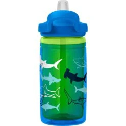 CamelBak Eddy+ Kids Insulated - Drinkfles - 400 Ml - Blauw / Groen (Scuba Sharks) -Waterfles Voor Buiten 1200x1200 176