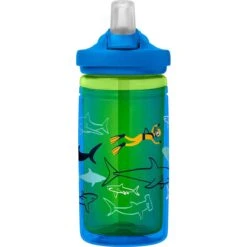 CamelBak Eddy+ Kids Insulated - Drinkfles - 400 Ml - Blauw / Groen (Scuba Sharks) -Waterfles Voor Buiten 1200x1200 178