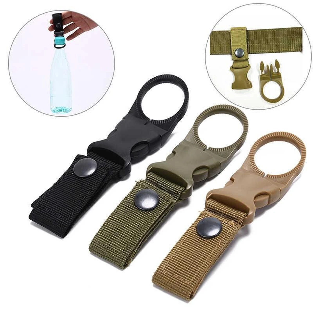 Merkloos Flessen Hanger - Fles Houder Universeel - Waterfles Houder - Groen 7 Merkloos Flessen Hanger - Fles Houder Universeel - Waterfles Houder - Groen - Afbeelding 5