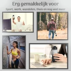 Migliore Drinkfles – Luxe Drinkfles Met Rietje – Kinderen En Volwassenen – Waterfles 600 Ml – Water Bottle – Motivatie Waterfles Met Tijdmarkeringen - 750 Ml - Ook In 1 Liter En 2 Liter -Waterfles Voor Buiten 1200x1200 306