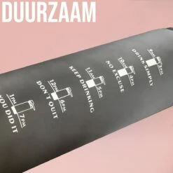 Motivatie Drinkfles - Waterfles 1 Liter - Handige Drinktuit - Bidon 1L - BPA- & Lekvrij -Waterfles Voor Buiten 1200x1200 360