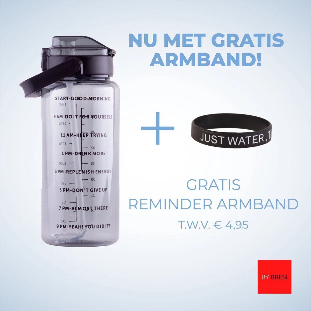 By Bresi - Waterfles 2 Liter Zwart Transparant - Gratis Armband! - Waterfles Met Rietje - Grote Waterfles - Drinkbus - Sportbidon - Twee Liter Waterfles - Sportfles Fitness - Bottle 2 Liter- Drinkfles - Schenkfles - Waterflessen 8 By Bresi - Waterfles 2 Liter Zwart Transparant - Gratis Armband! - Waterfles Met Rietje - Grote Waterfles - Drinkbus - Sportbidon - Twee Liter Waterfles - Sportfles Fitness - Bottle 2 Liter- Drinkfles - Schenkfles - Waterflessen - Afbeelding 6