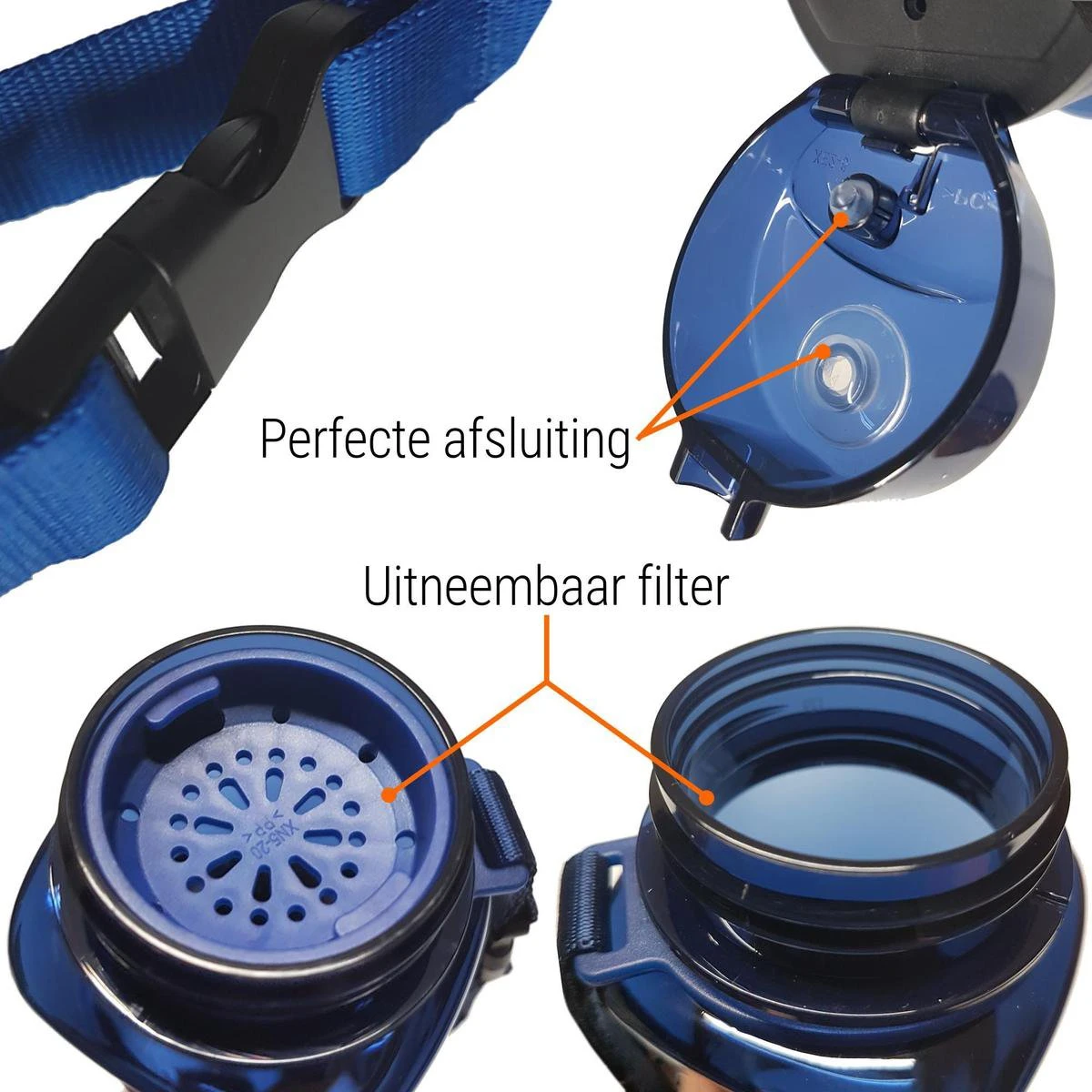 Drinkfles Herbruikbare Waterfles | 500 Ml Donker Blauw | Vaatwasserbestendig Drinkbus Bidon | King Mungo KMDF004 8 Drinkfles Herbruikbare Waterfles | 500 Ml Donker Blauw | Vaatwasserbestendig Drinkbus Bidon | King Mungo KMDF004 - Afbeelding 6